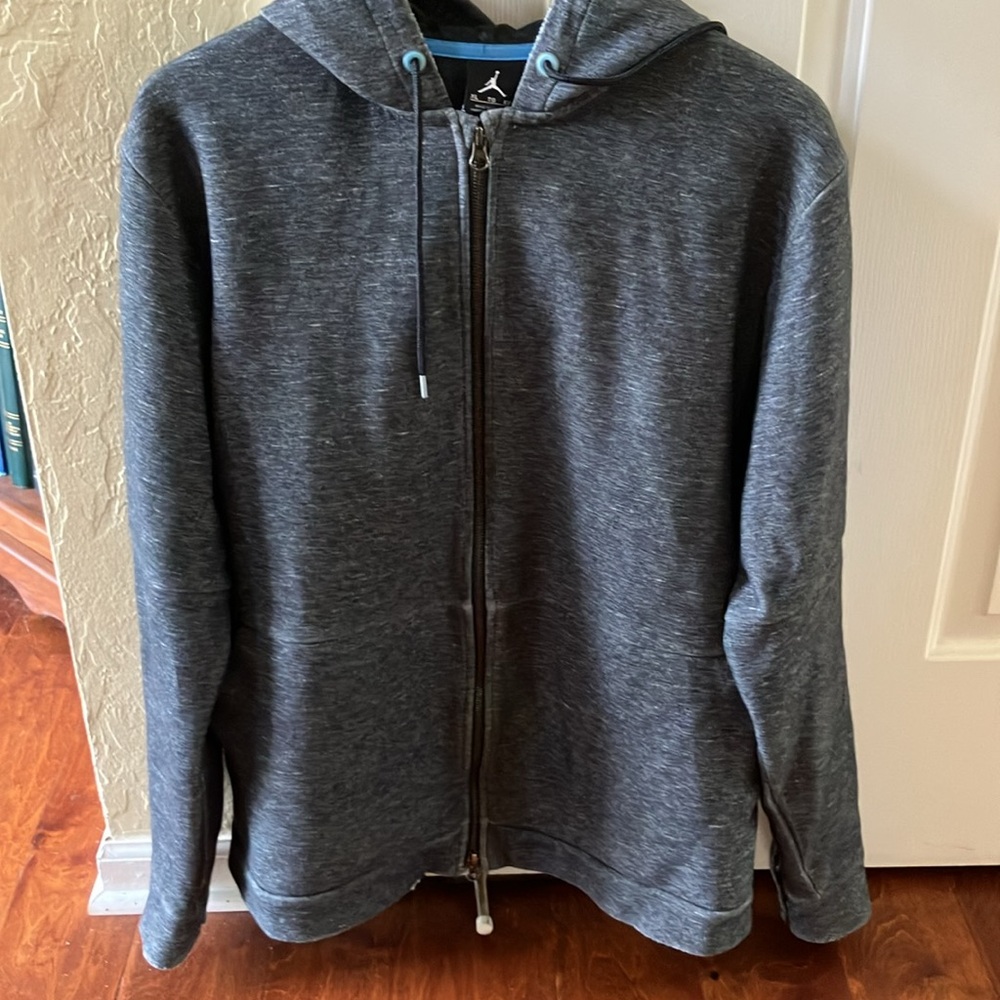 Jordan Nike Air Jordan Heavy Zip Hoodie Dark Gray